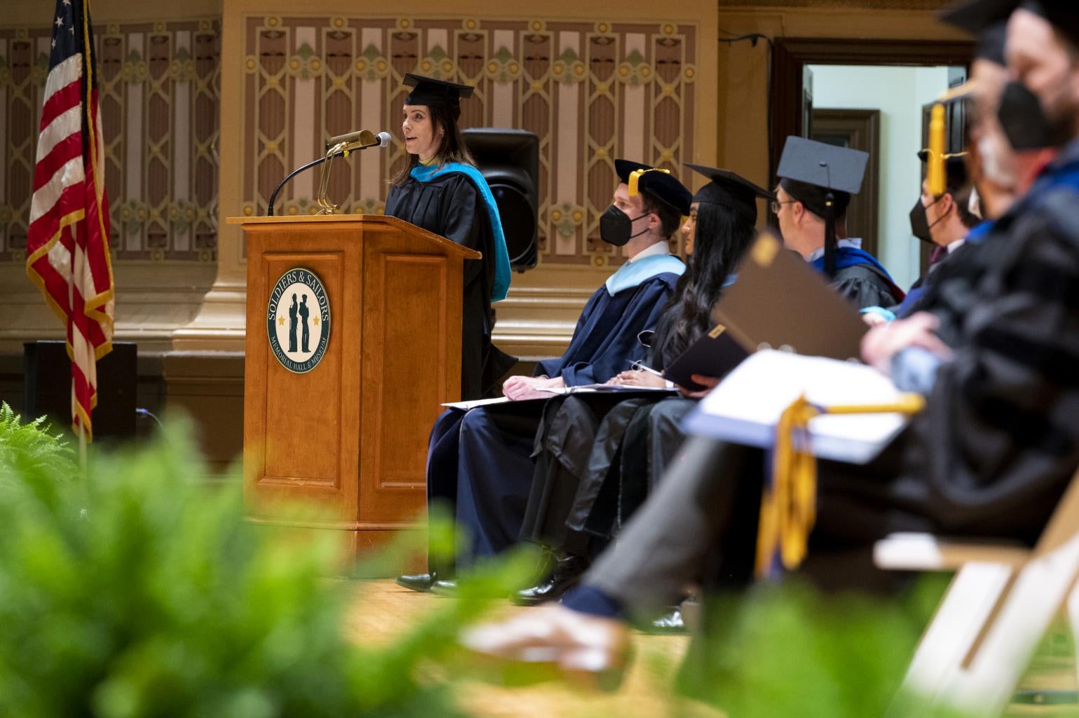 "Sloane Davidson (MPPM '17) delivers the 2022 Commencement Address."