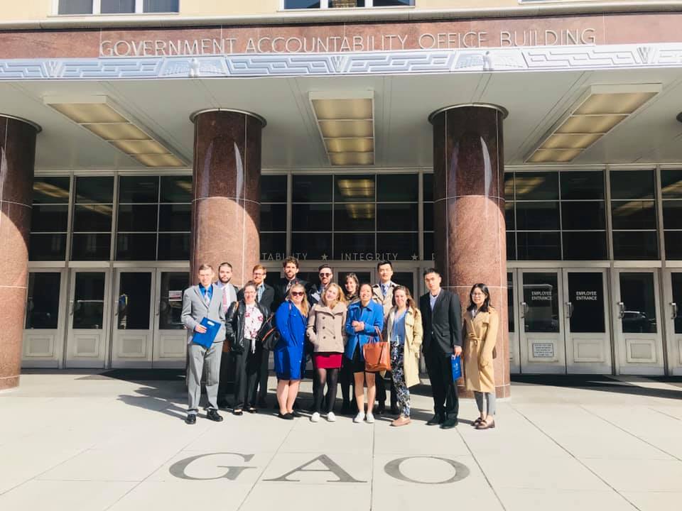 Pitt students visiting GAO offices in Washington, DC