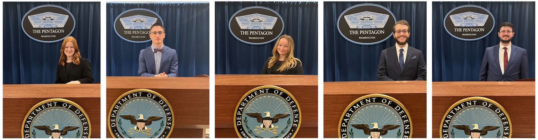 "Students present at the Pentagon"