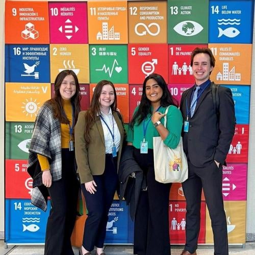 "Students attend conference focused on UN Sustainable Development Goals"