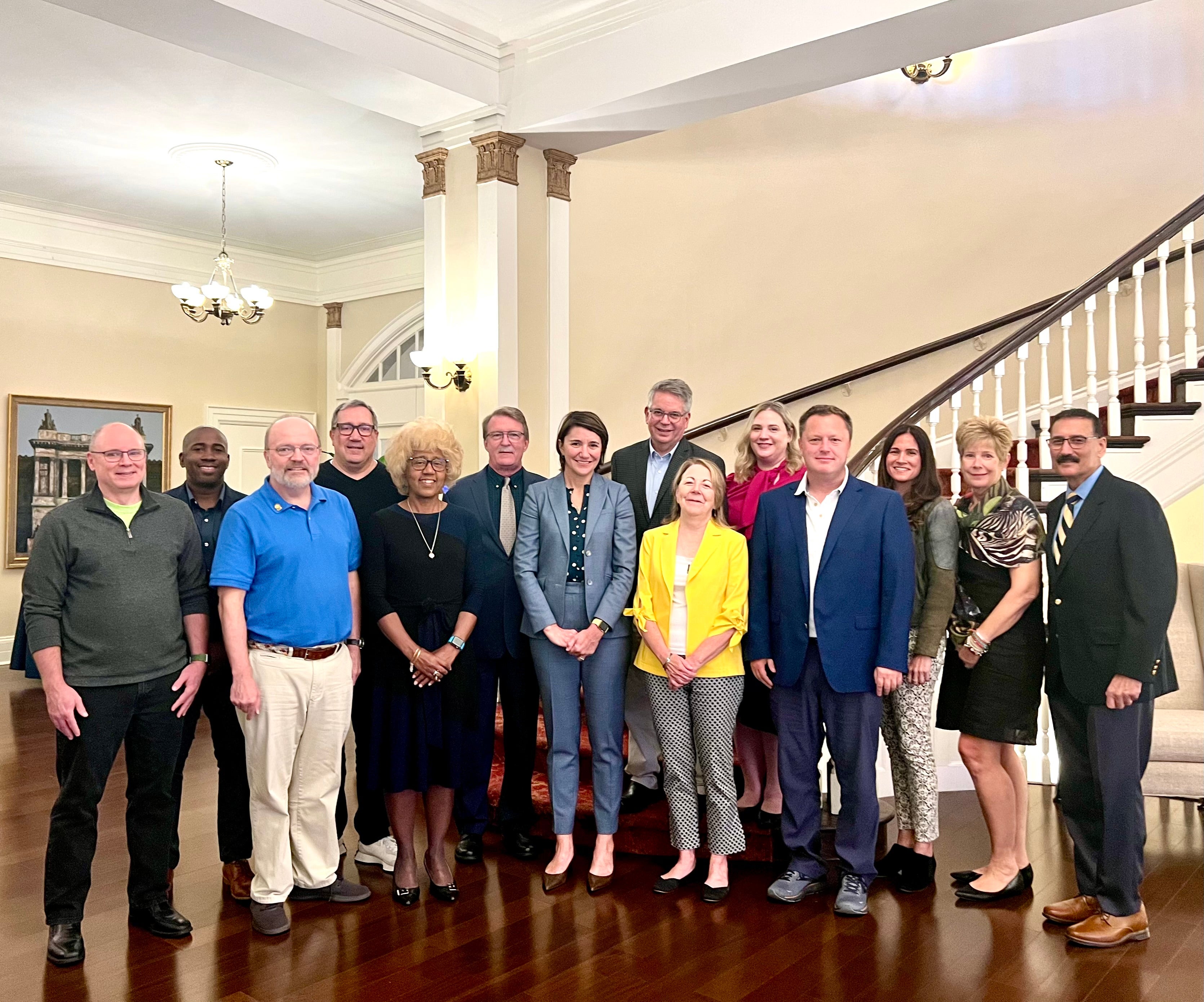 Group photo of board of visitors