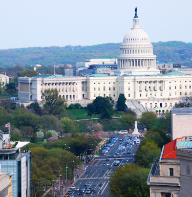 Washington DC city landscape