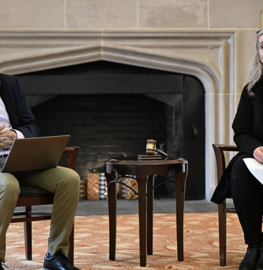 Dr. Jennifer Brick Murtazashvili speaks at recent event