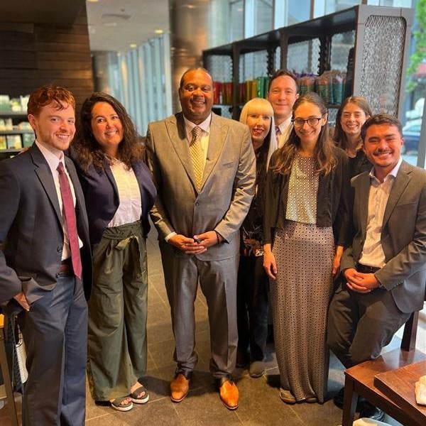 Mayor Gainey with CONNECT staff