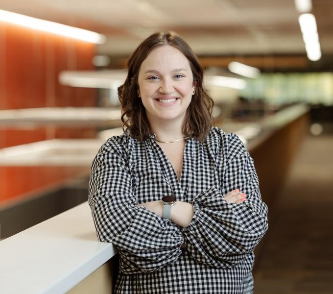 Jillian in Posvar Hall